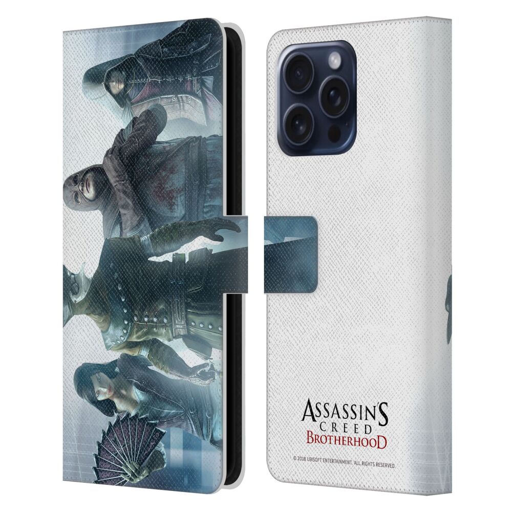ASSASSINS CREED アサシンクリード - Brotherhood Artworks / Villains レザー手帳型 / Apple iPhoneケース - PGS