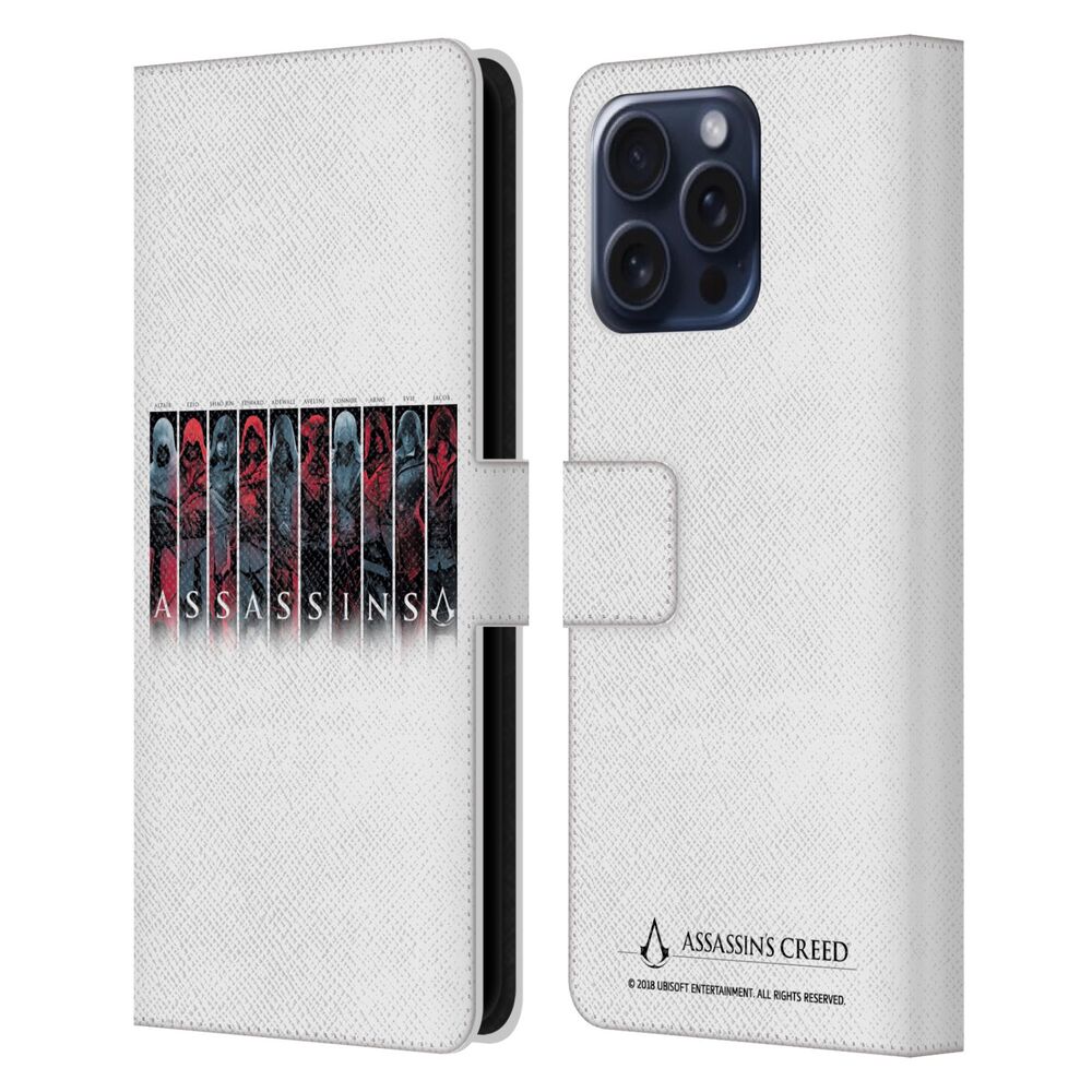ASSASSINS CREED アサシンクリード - Legacy Typography / Characters レザー手帳型 / Apple iPhoneケース - PGS