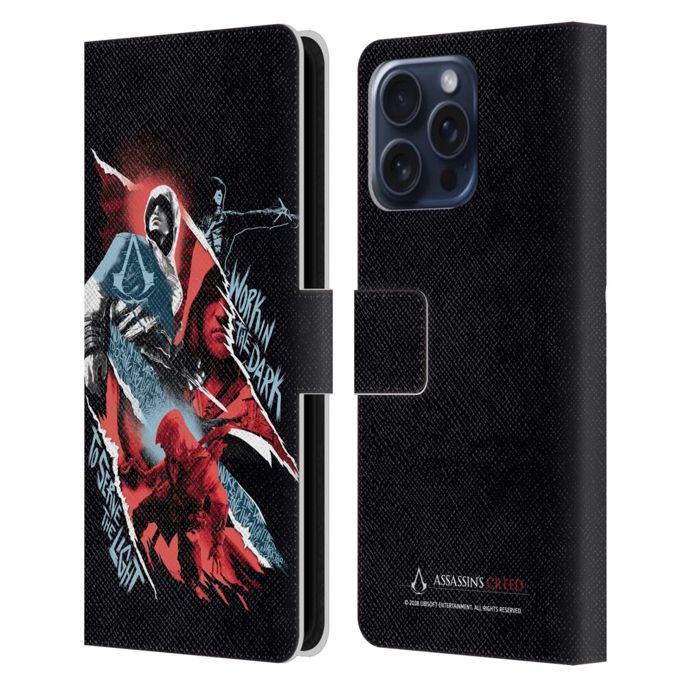 ASSASSINS CREED アサシンクリード - Legacy Character Artwork / Serve The Light レザー手帳型 / Apple iPhoneケース - PGS