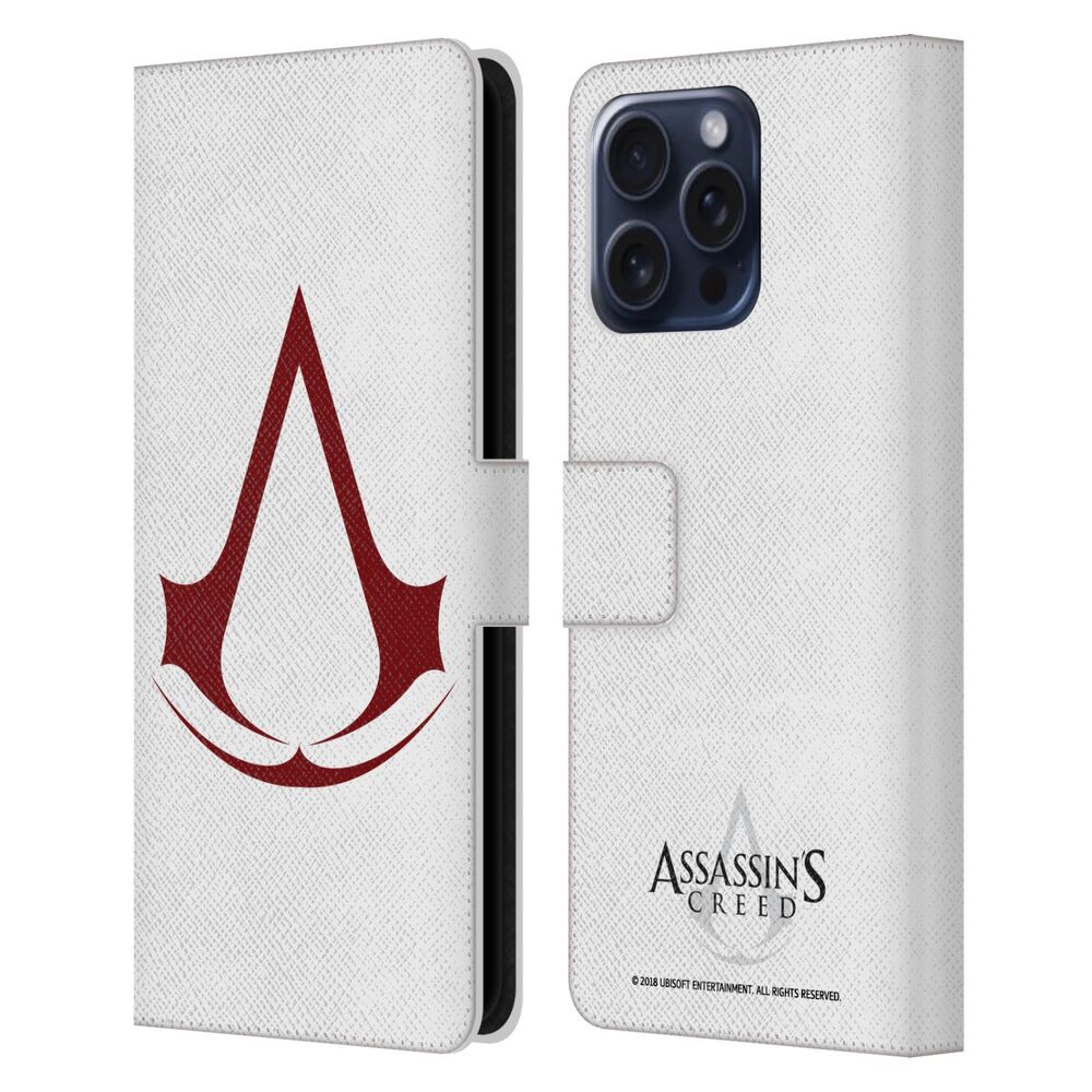 ASSASSINS CREED アサシンクリード - Logo / Plain レザー手帳型 / Apple iPhoneケース - PGS
