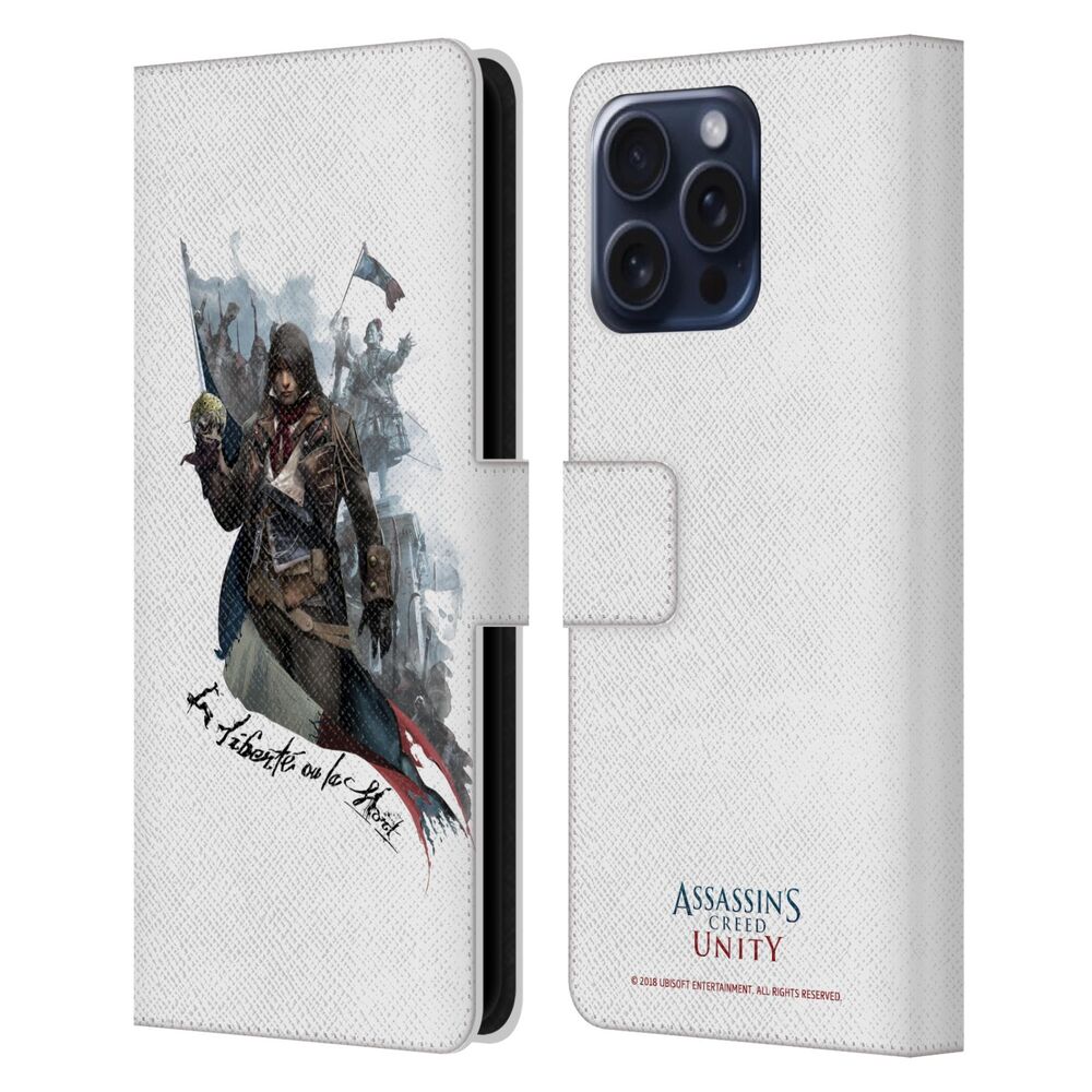 ASSASSINS CREED アサシンクリード - Unity Character Art / La Libert? Ou La Mort レザー手帳型 / Apple iPhoneケース - PGS