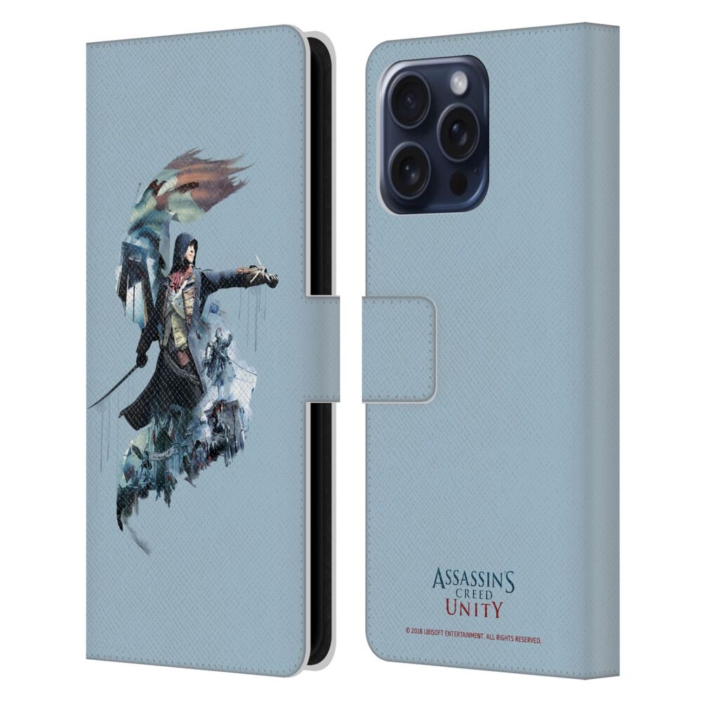 ASSASSINS CREED アサシンクリード - Unity Character Art / Arno Dorian レザー手帳型 / Apple iPhoneケース - PGS