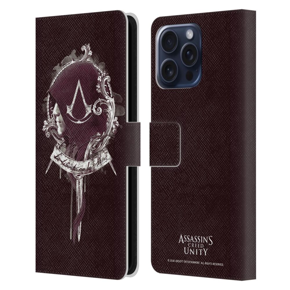 ASSASSINS CREED アサシンクリード - Unity Character Art / Arno Dorian 2 レザー手帳型 / Apple iPhoneケース - PGS