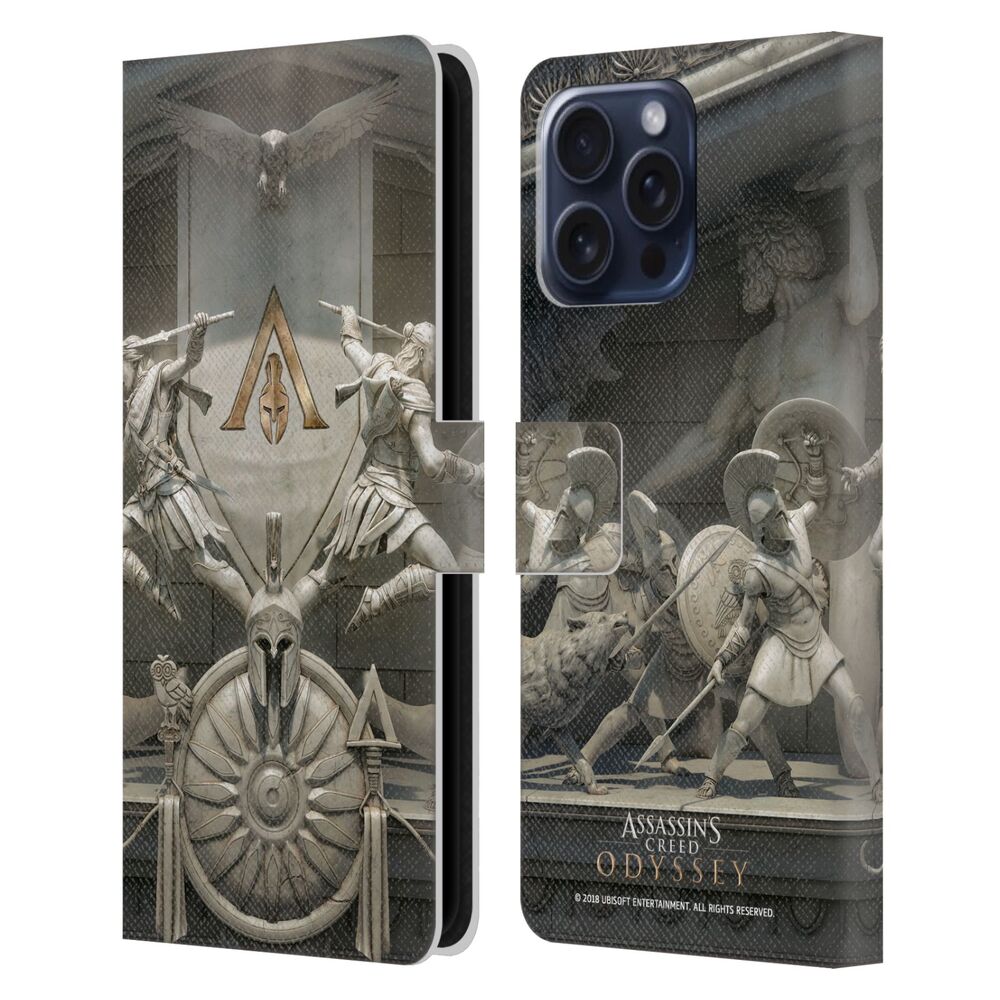 ASSASSINS CREED アサシンクリード - Odyssey Key Art / Sculpture レザー手帳型 / Apple iPhoneケース - PGS