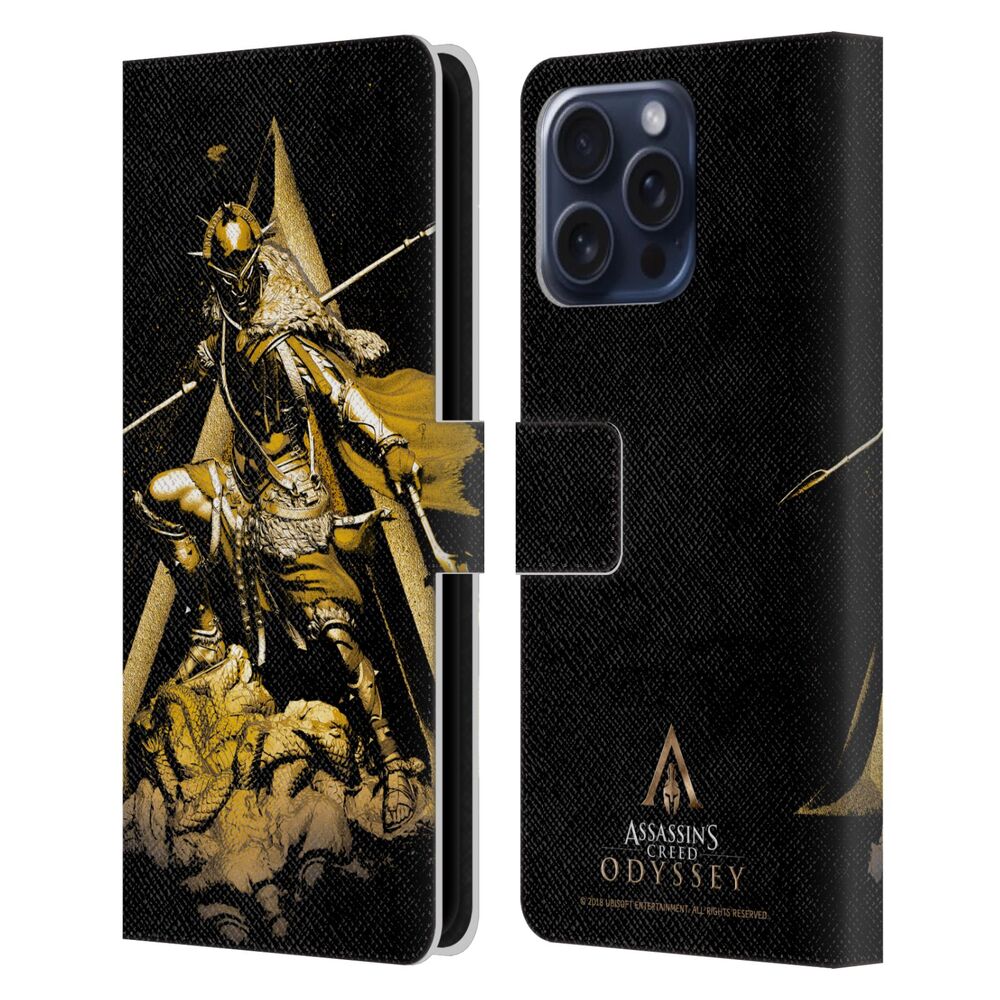 ASSASSINS CREED アサシンクリード - Odyssey Artwork / Alexios And Snakes レザー手帳型 / Apple iPhoneケース - PGS