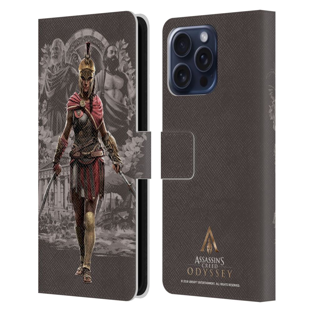 ASSASSINS CREED アサシンクリード - Odyssey Artwork / Kassandra Vine レザー手帳型 / Apple iPhoneケース - PGS