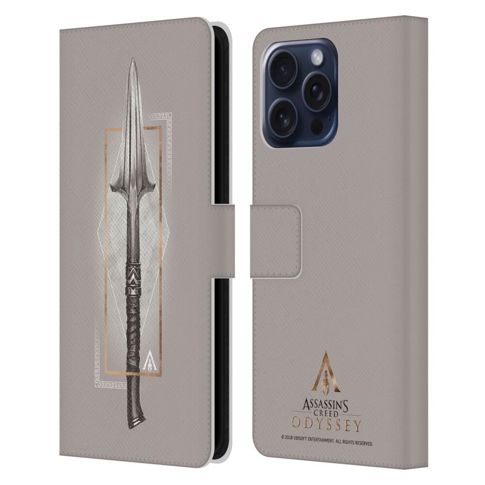 ASSASSINS CREED アサシンクリード - Odyssey Artwork / Spear レザー手帳型 / Apple iPhoneケース - PGS