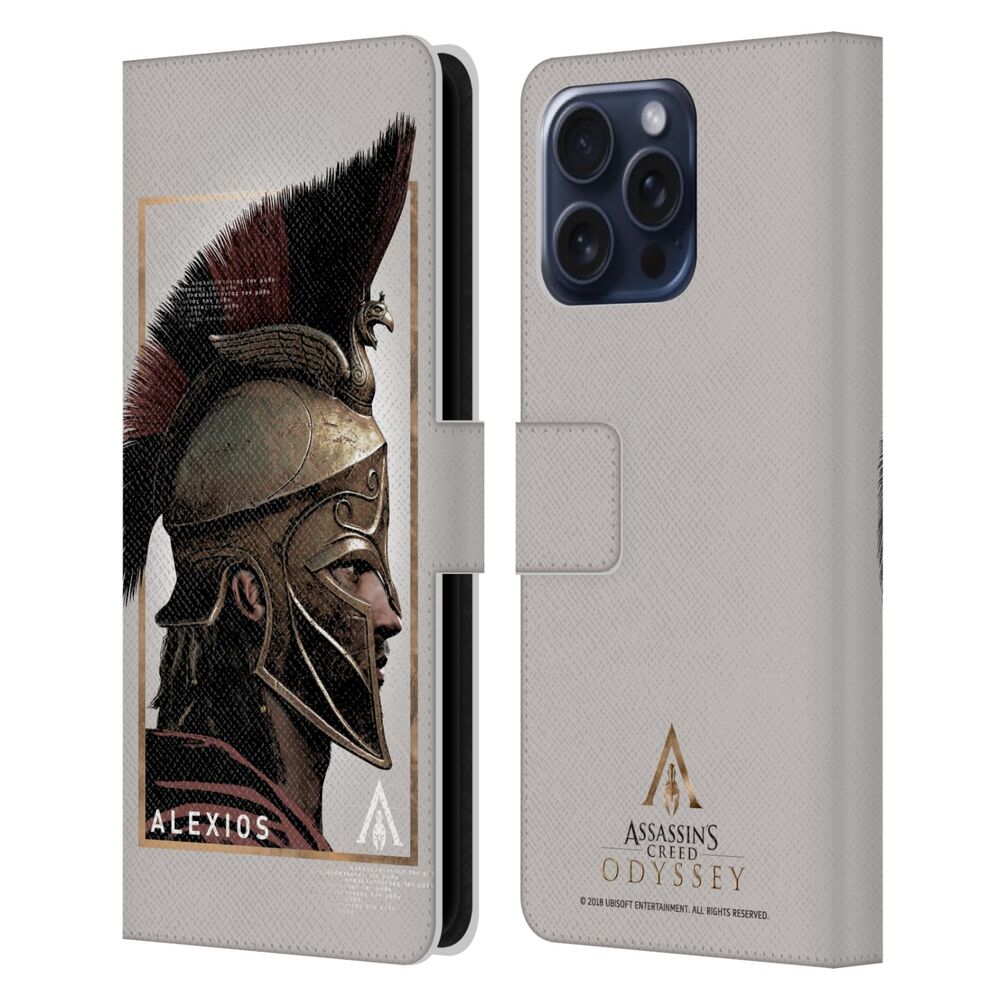 ASSASSINS CREED アサシンクリード - Odyssey Artwork / Alexios レザー手帳型 / Apple iPhoneケース - PGS