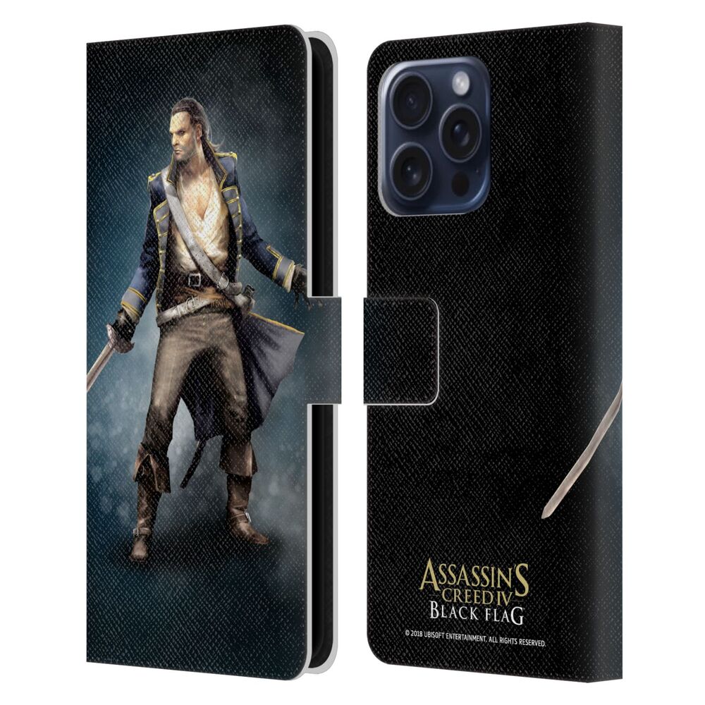 ASSASSINS CREED アサシンクリード - Black Flag Characters / Benjamin Hornigold レザー手帳型 / Apple iPhoneケース - PGS