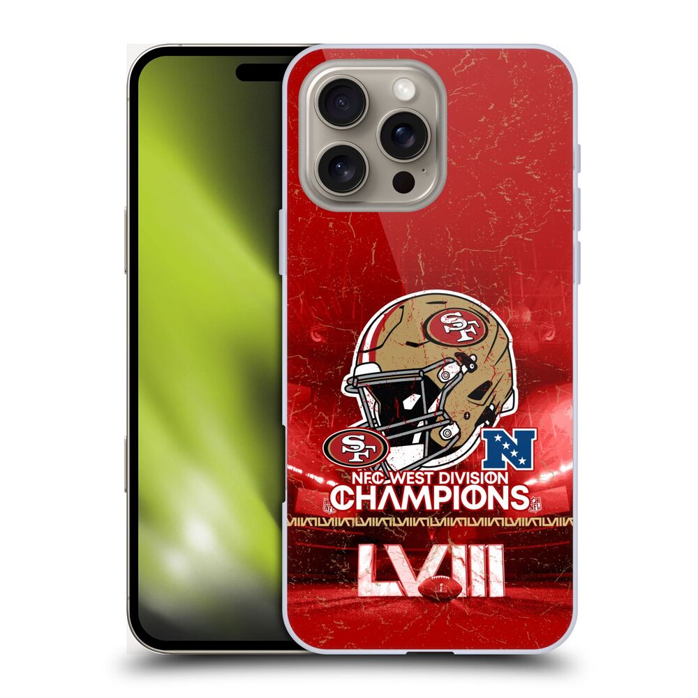 NFL ナショナルフットボールリーグ - 2024 Division Champions / NFC Helmet 49ers ハード case / Apple iPhoneケース - PGS