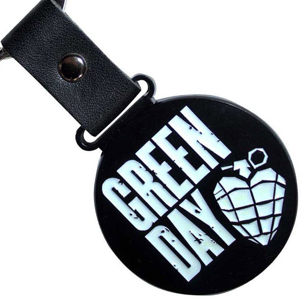 GREEN DAY グリーンデイ - Stacked Logo & Grenade Circle / キーホルダー - PGS