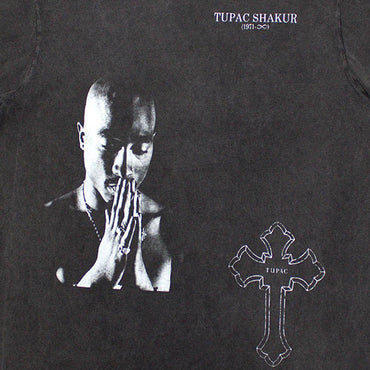 2PAC 2パック - Photo Cross / Stone Wash / Tシャツ / メンズ - PGS