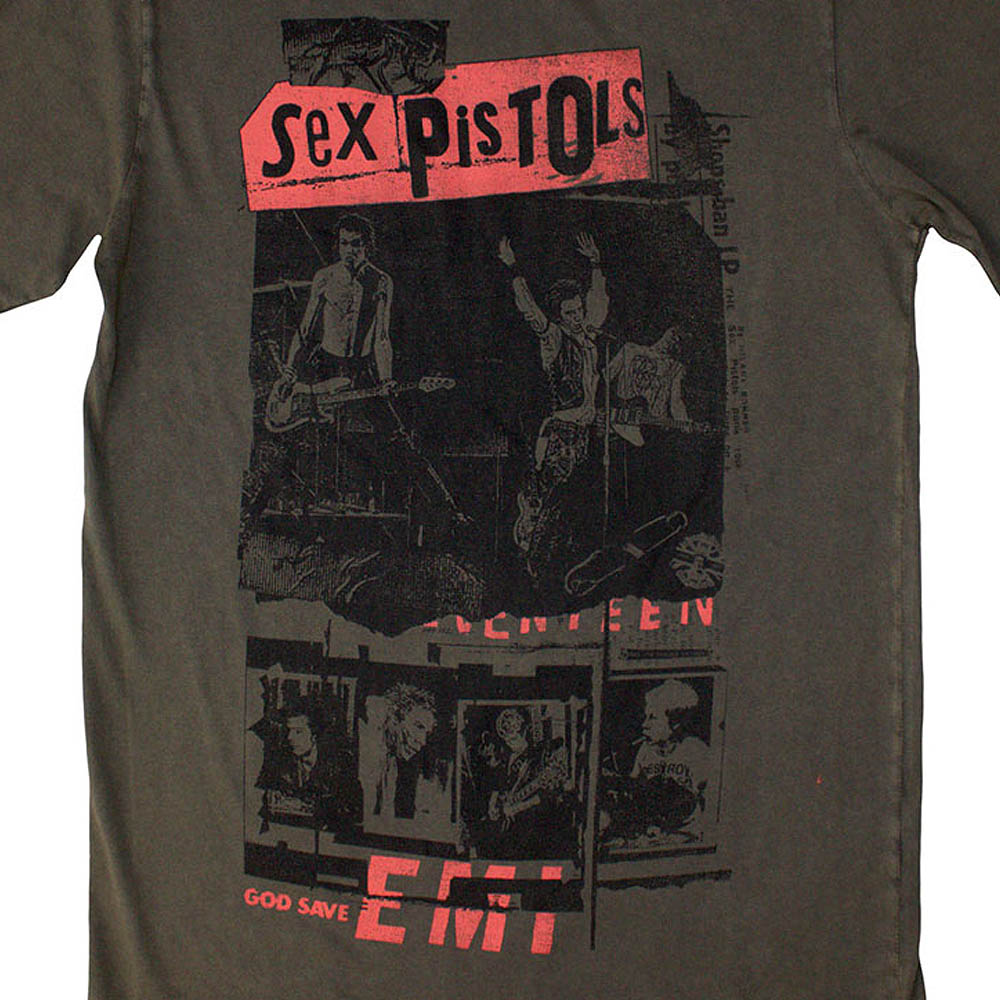 SEX PISTOLS セックスピストルズ - Photo Collage / Stone Wash