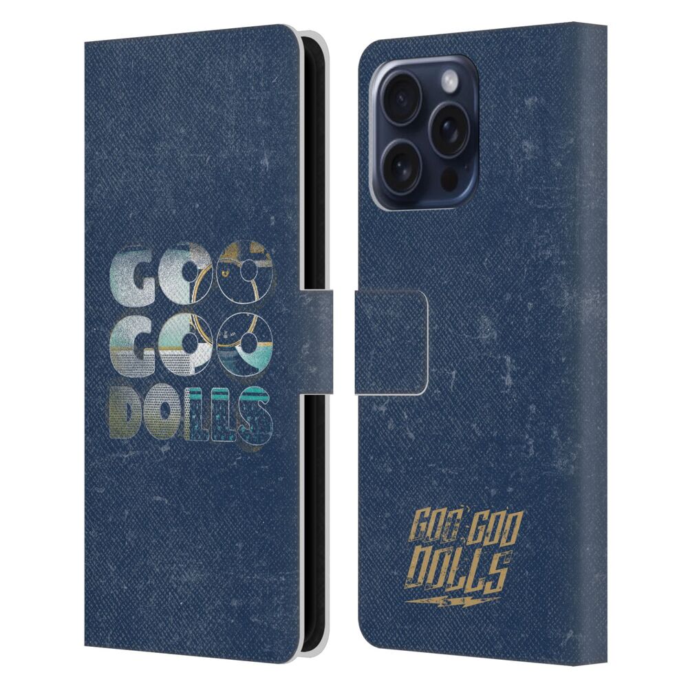 GOO GOO DOLLS グーグードールズ - Graphics / Rarities Bold Letters レザー手帳型 / Apple iPhoneケース - PGS