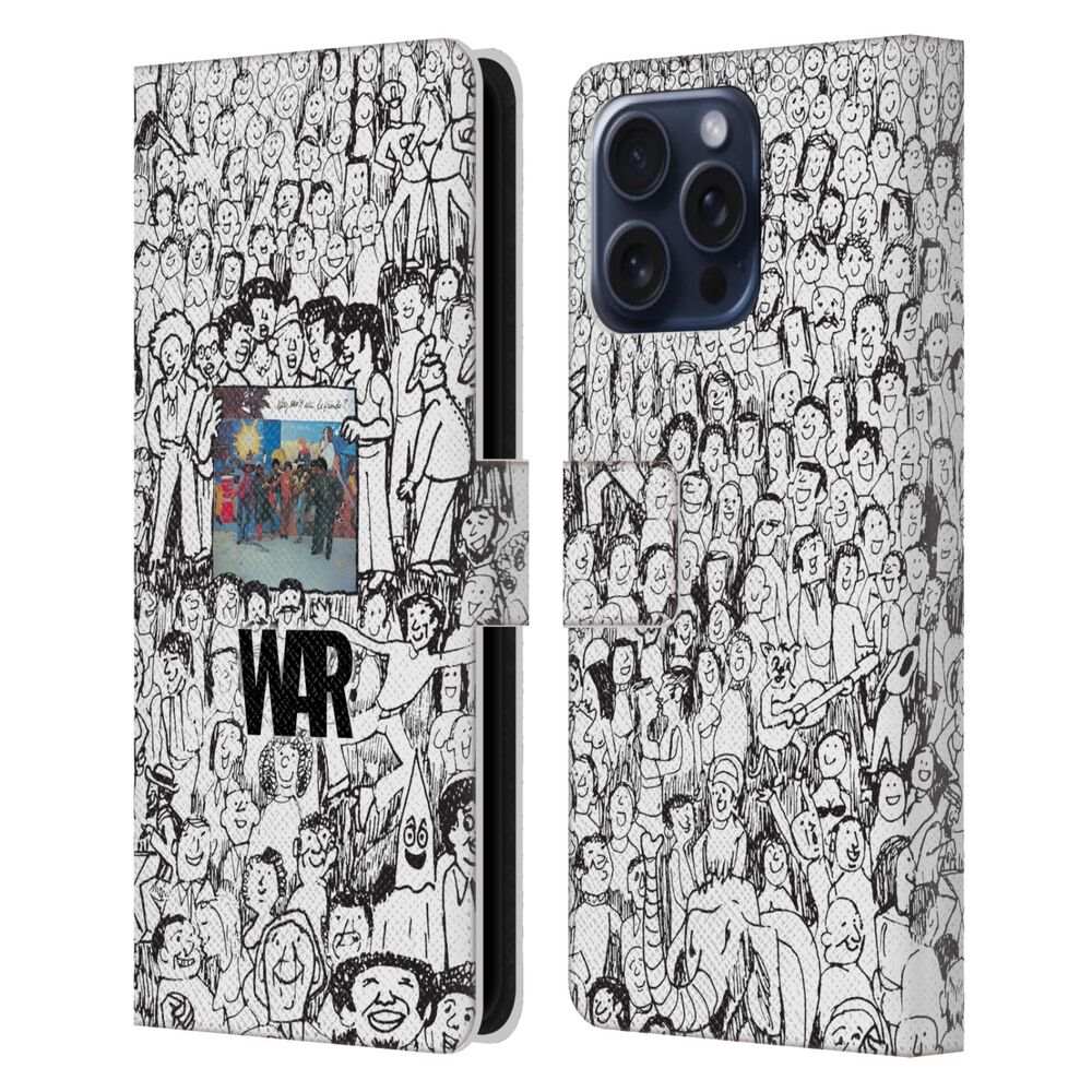 WAR ウォー - Graphics / Friends Doodle Art レザー手帳型 / Apple iPhoneケース - PGS