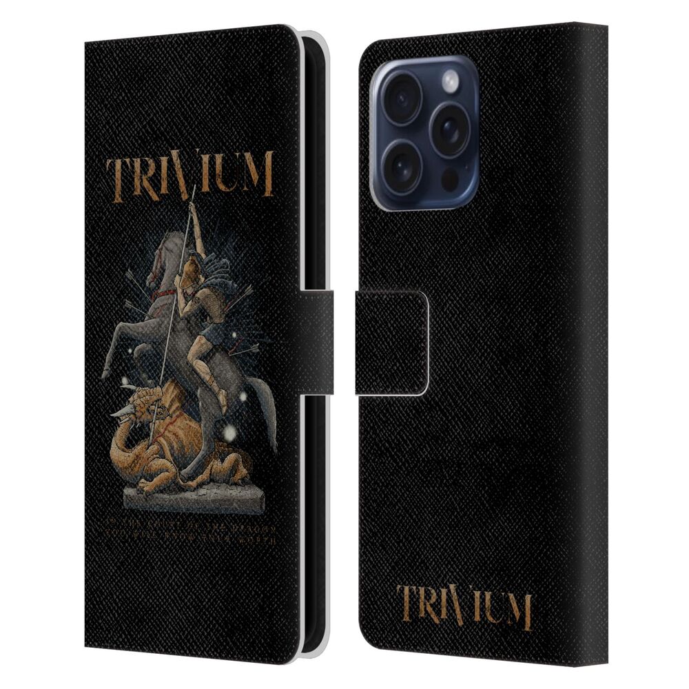 TRIVIUM トリヴィアム - Graphics / Dragon Slayer レザー手帳型 / Apple iPhoneケース - PGS