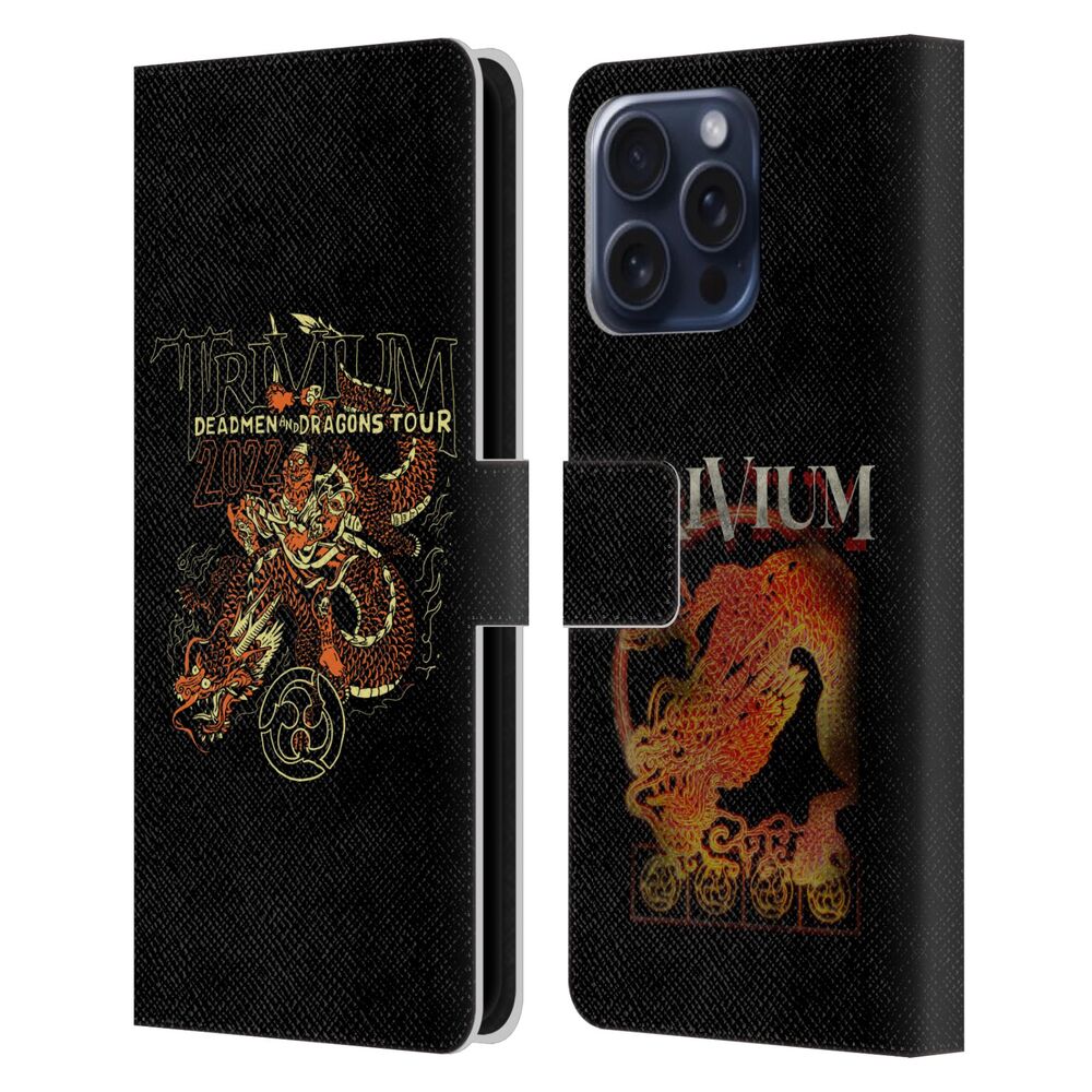 TRIVIUM トリヴィアム - Graphics / Deadmen And Dragons レザー手帳型 / Apple iPhoneケース - PGS