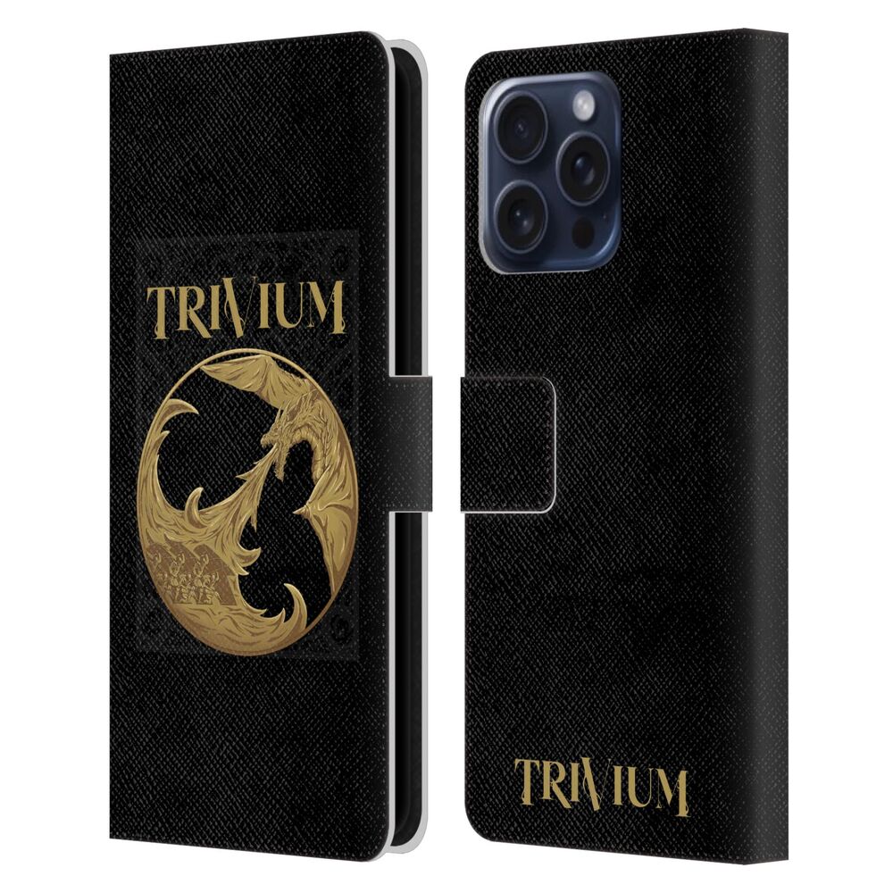 TRIVIUM トリヴィアム - Graphics / The Phalanx レザー手帳型 / Apple iPhoneケース - PGS