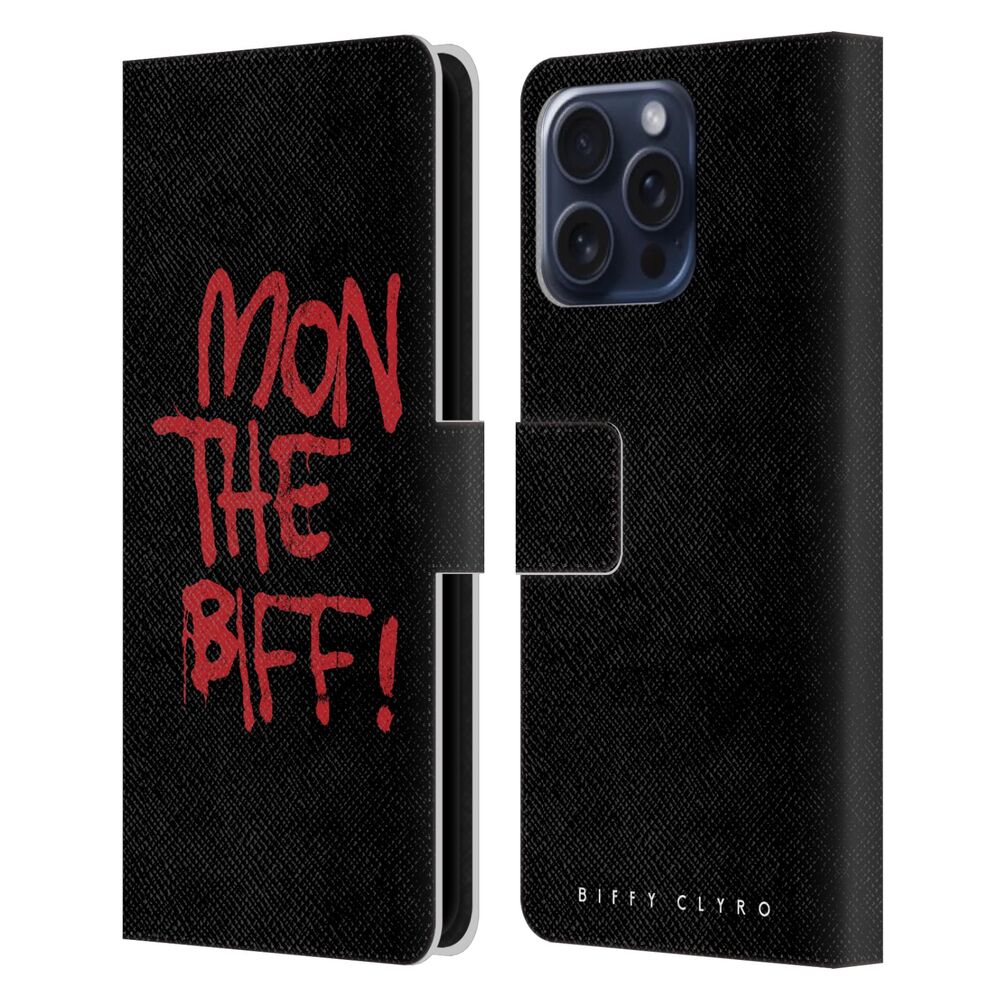 BIFFY CLYRO ビッフィクライロ - Graphics / Mon The Biff レザー手帳型 / Apple iPhoneケース - PGS
