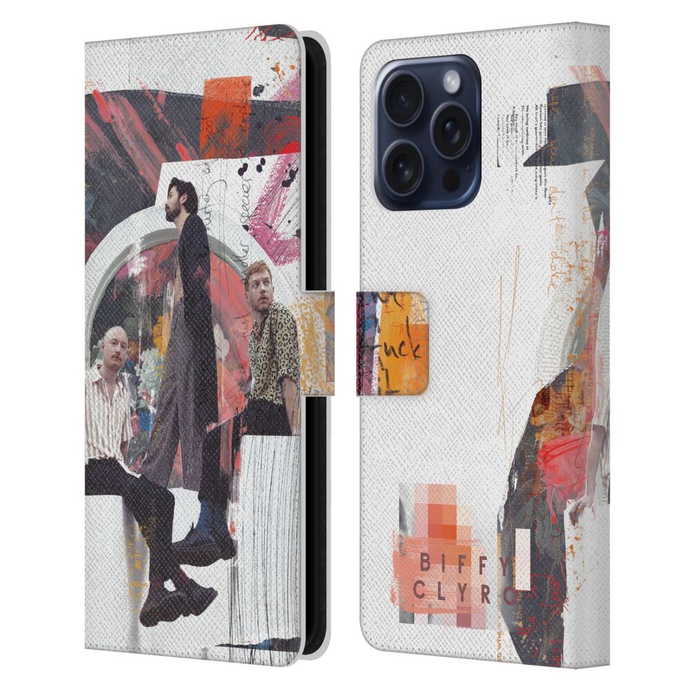 BIFFY CLYRO ビッフィクライロ - Graphics / Band Art レザー手帳型 / Apple iPhoneケース - PGS