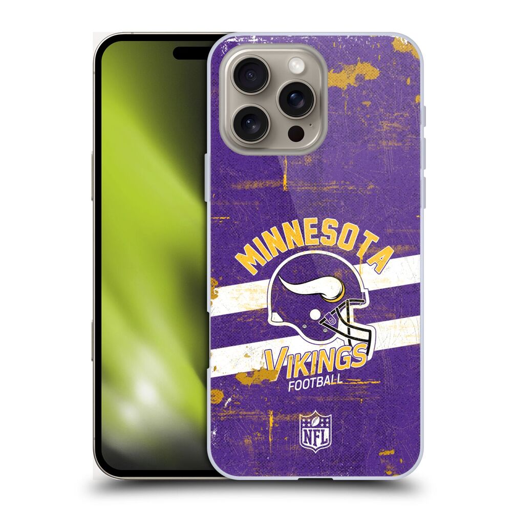 MINNESOTA VIKINGS(NFL) ミネソタバイキングス ミネソタバイキングス - Helmet Distressed ハード case / Apple iPhoneケース - PGS