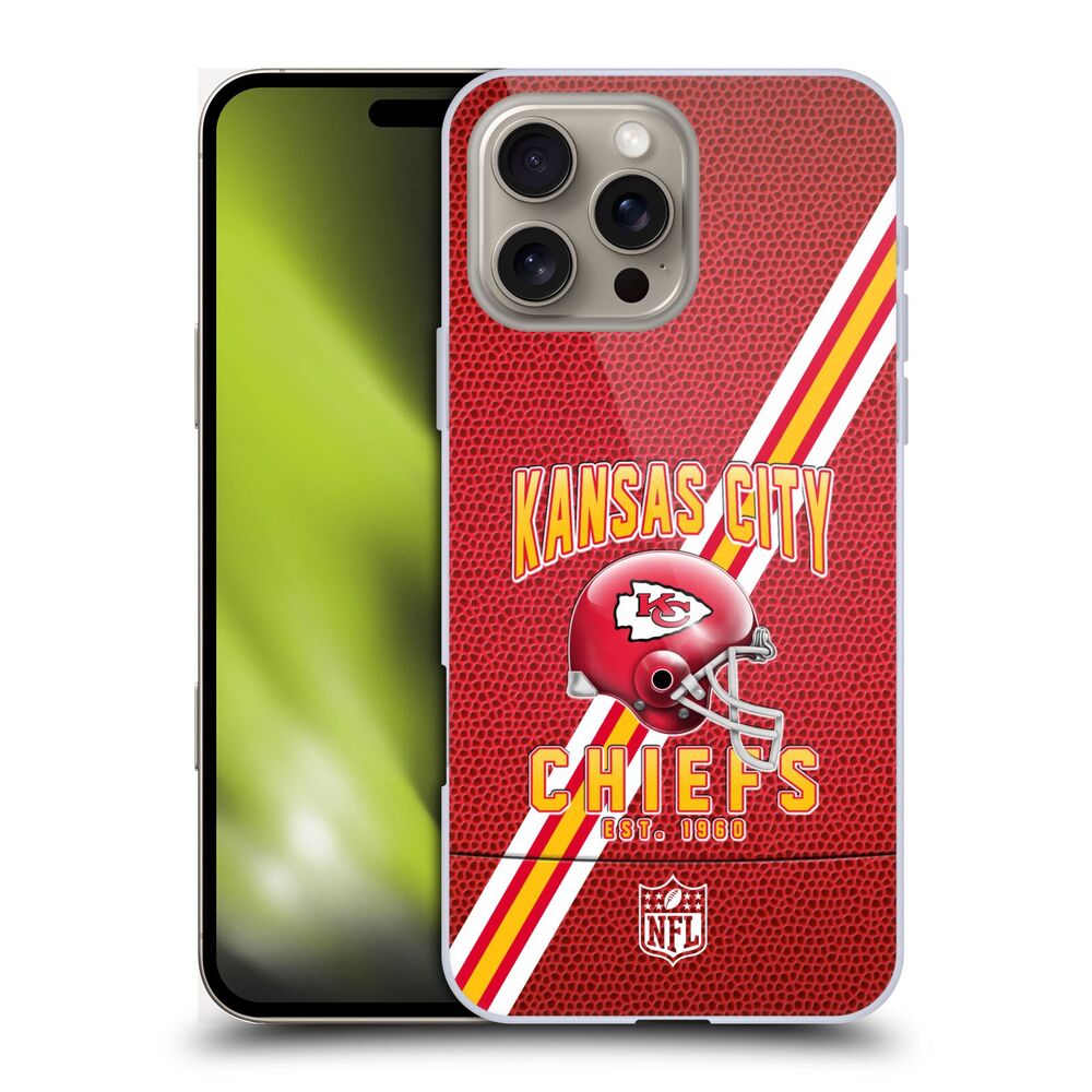 KANSAS CITY CHIEFS(NFL) カンザスシティチーフス カンザスシティチーフス - Football Stripes ハード case / Apple iPhoneケース - PGS