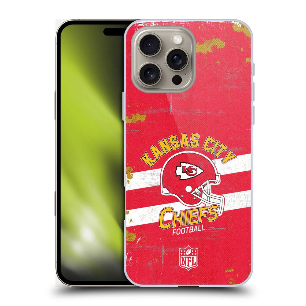 KANSAS CITY CHIEFS(NFL) カンザスシティチーフス カンザスシティチーフス - Helmet Distressed ハード case / Apple iPhoneケース - PGS