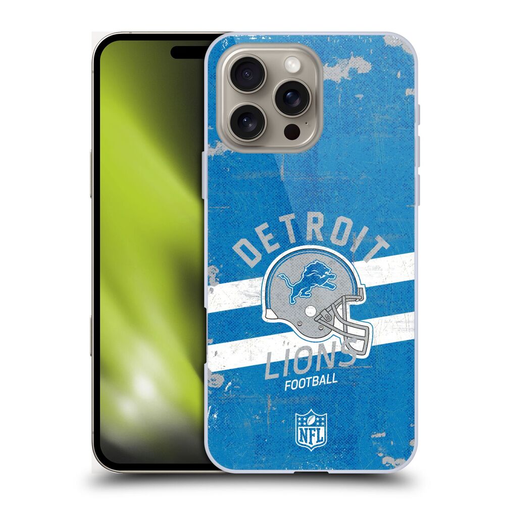 DETROIT LIONS(NFL) デトロイトライオンズ デトロイトライオンズ - Helmet Distressed ハード case / Apple iPhoneケース - PGS