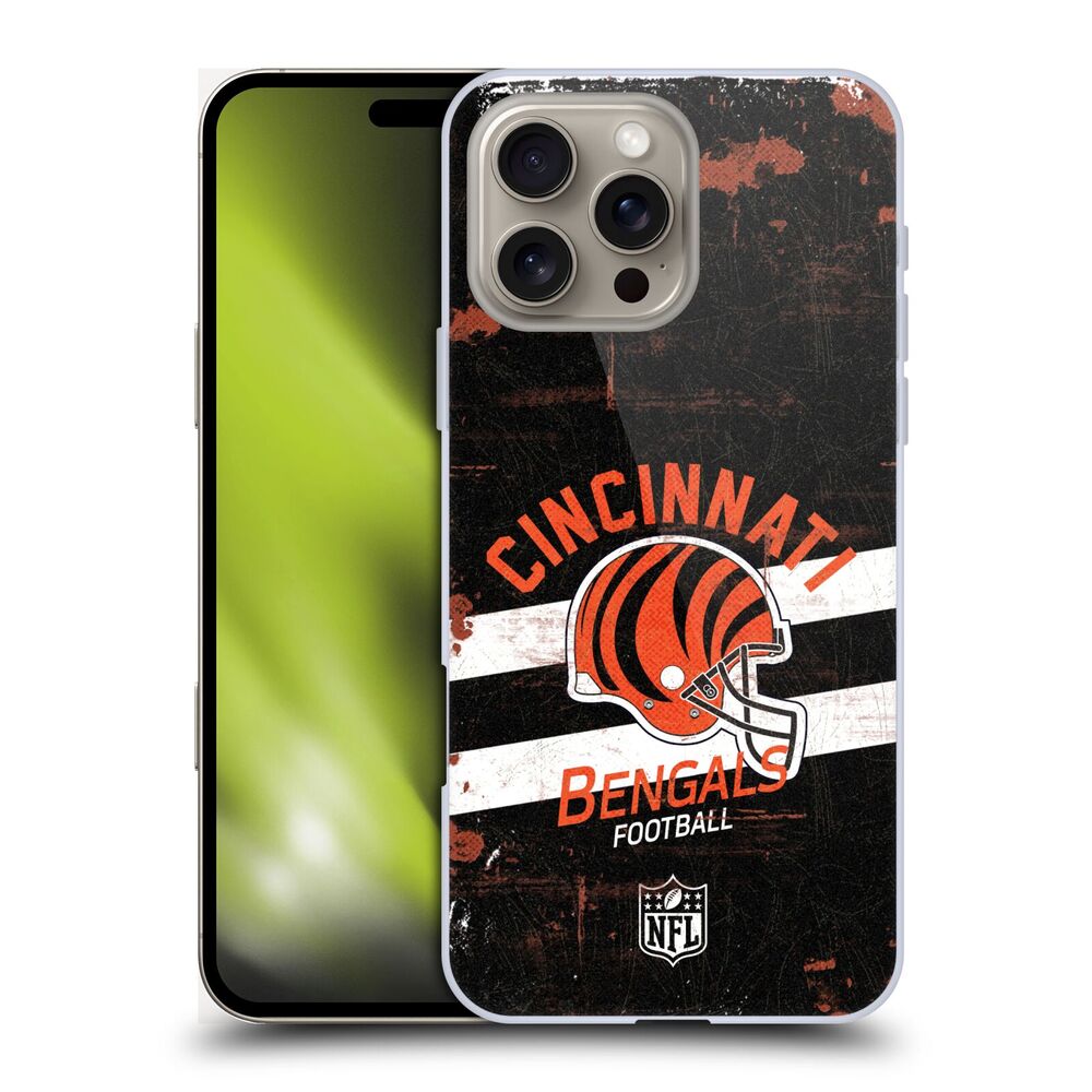 CINCINNATI BENGALS(NFL) シンシナティベンガルズ シンシナティベンガルズ - Helmet Distressed ハード case / Apple iPhoneケース - PGS