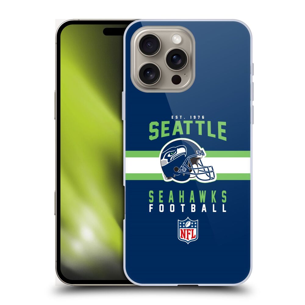SEATTLE SEAHAWKS(NFL) シアトルシーホークス シアトルシーホークス - Helmet Typography ハード case / Apple iPhoneケース - PGS