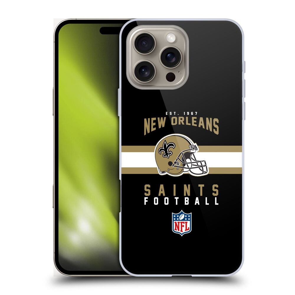 NEW ORLEANS SAINTS(NFL) ニューオーリンズセインツ ニューオーリンズセインツ - Helmet Typography ハード case / Apple iPhoneケース - PGS