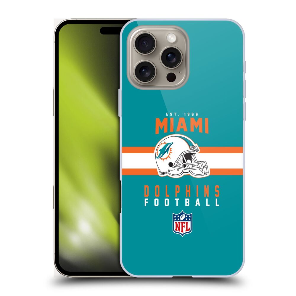 MIAMI DOLPHINS(NFL) マイアミドルフィンズ マイアミドルフィンズ - Helmet Typography ハード case / Apple iPhoneケース - PGS