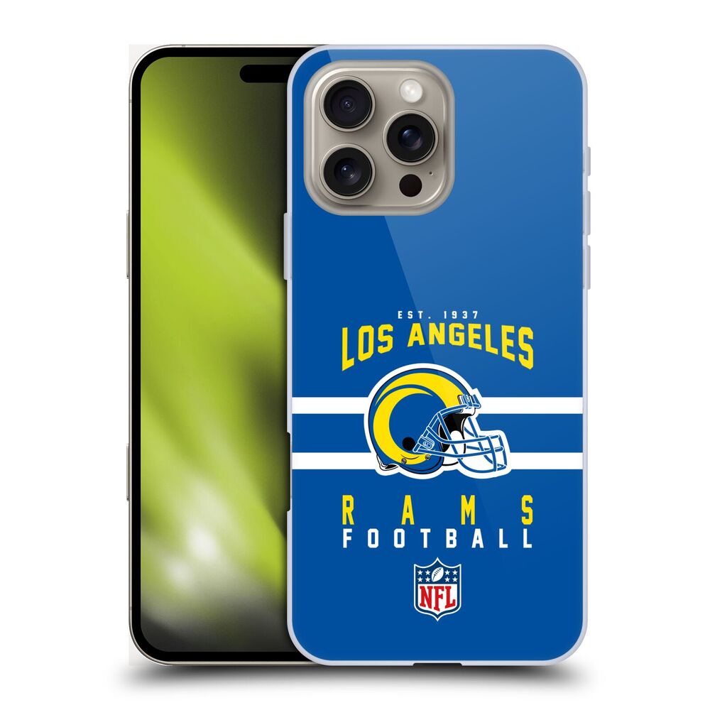 LOS ANGELES RAMS(NFL) ロサンゼルスラムズ ロサンゼルスラムズ - Helmet Typography ハード case / Apple iPhoneケース - PGS