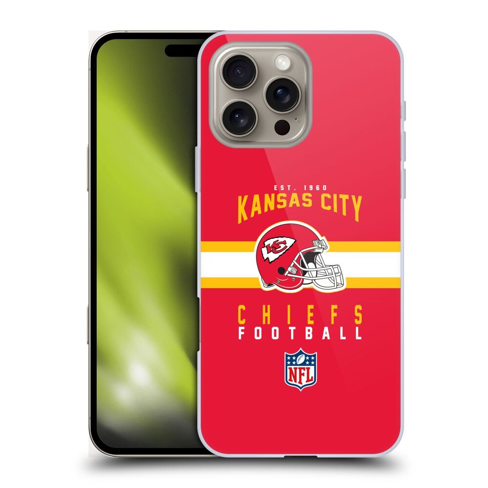 KANSAS CITY CHIEFS(NFL) カンザスシティチーフス カンザスシティチーフス - Helmet Typography ハード case / Apple iPhoneケース - PGS