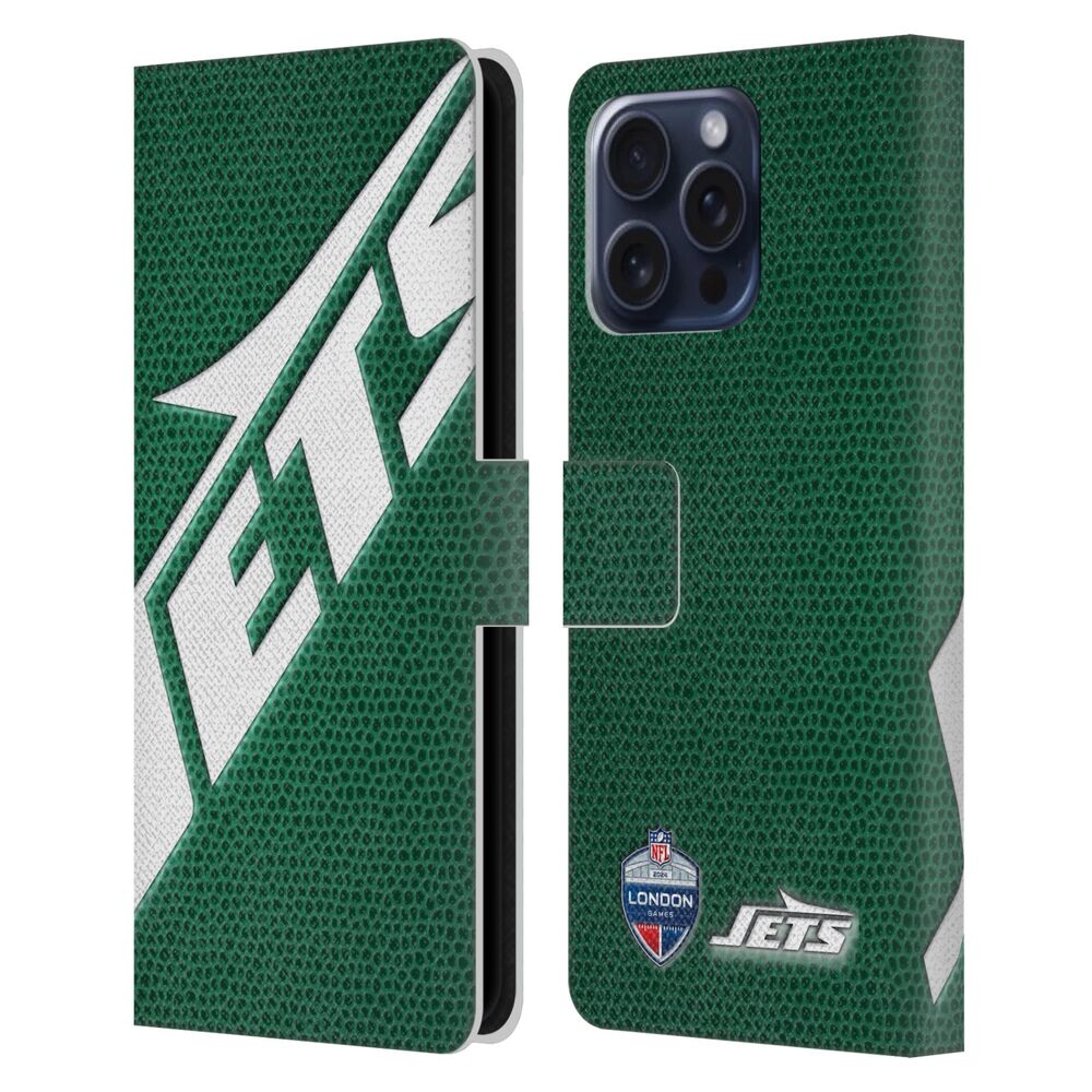 NFL ナショナルフットボールリーグ - 2024 International Games / London Jets レザー手帳型 / Apple iPhoneケース - PGS