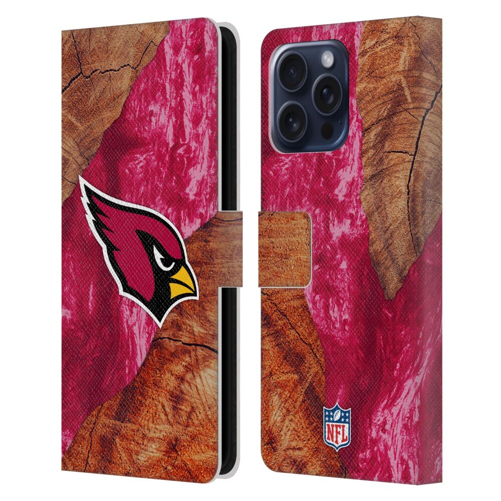 ARIZONA CARDINALS(NFL) アリゾナカージナルス アリゾナカージナルス - Wood Resin Print レザー手帳型 / Apple iPhoneケース - PGS
