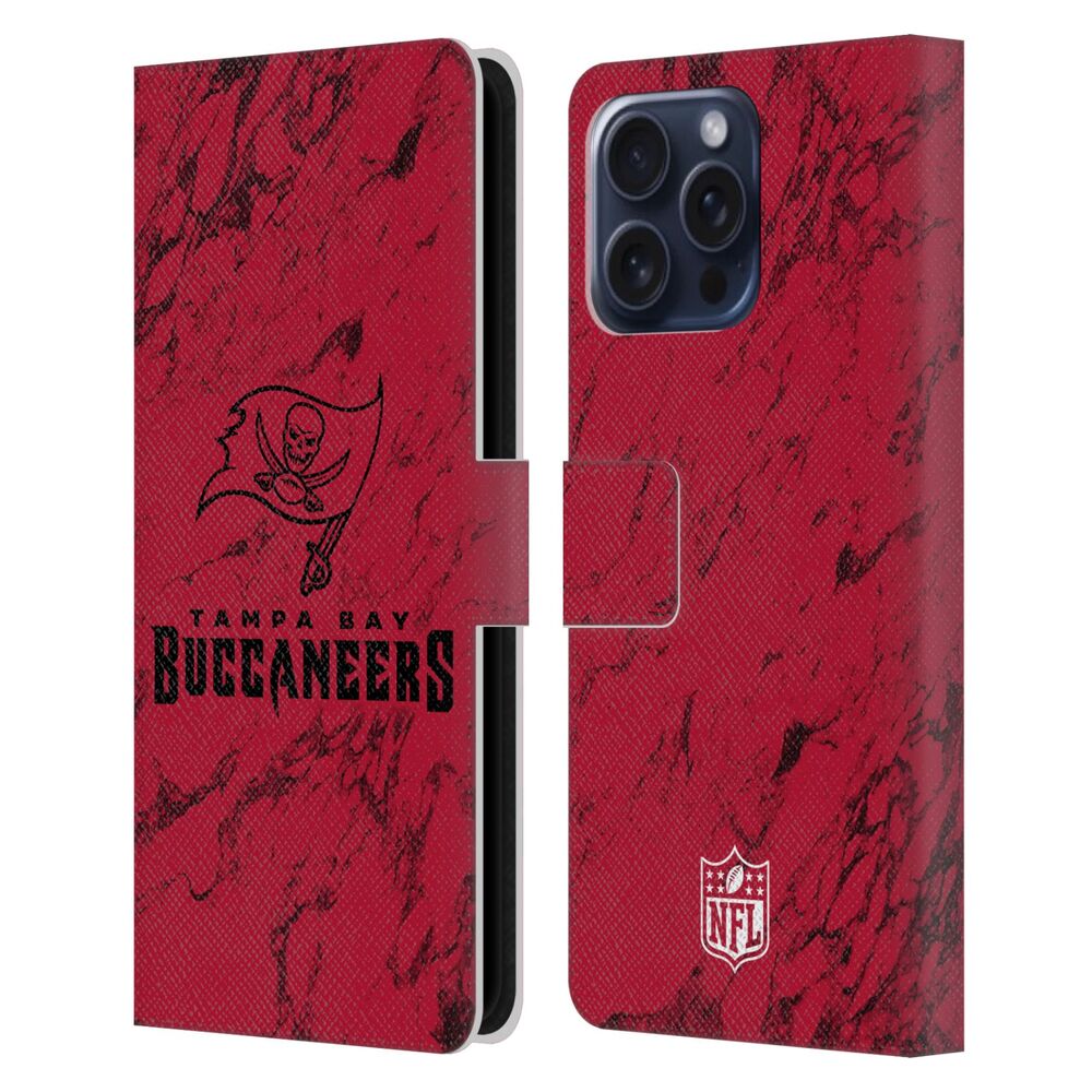 TAMPA BAY BUCCANEERS(NFL) バックス バックス - Coloured Marble レザー手帳型 / Apple iPhoneケース - PGS
