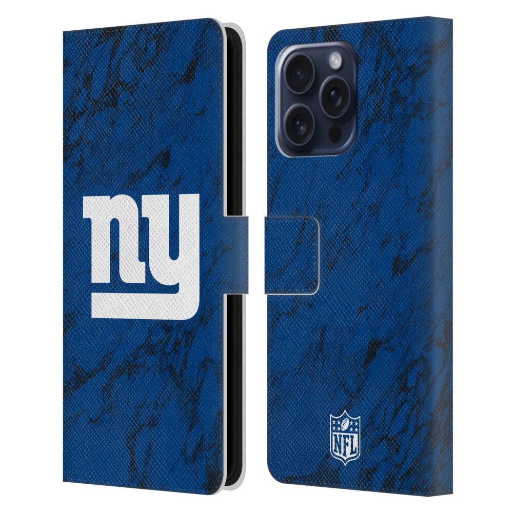 NEW YORK GIANTS(NFL) ニューヨークジャイアンツ ニューヨークジャイアンツ - Coloured Marble レザー手帳型 / Apple iPhoneケース - PGS
