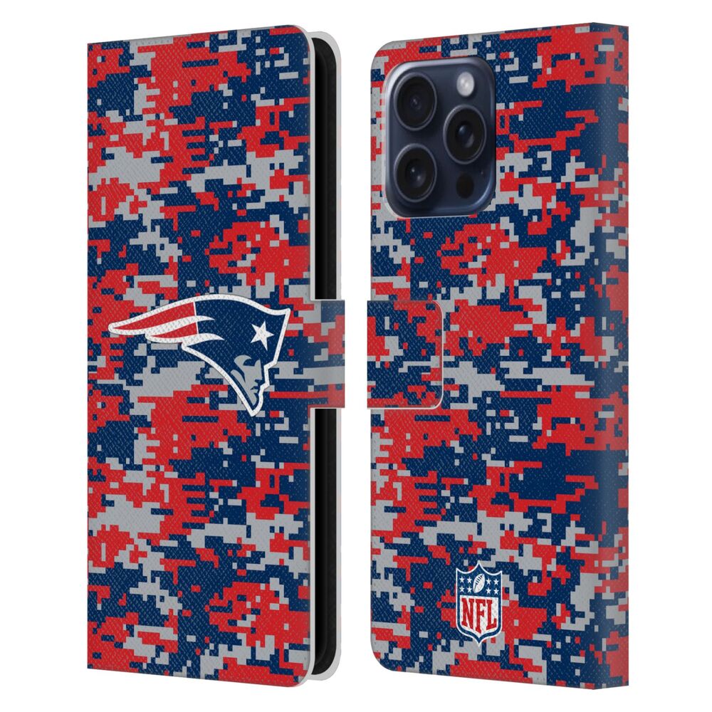 NEW ENGLAND PATRIOTS(NFL) パッツ パッツ - Digital Camouflage レザー手帳型 / Apple iPhoneケース - PGS