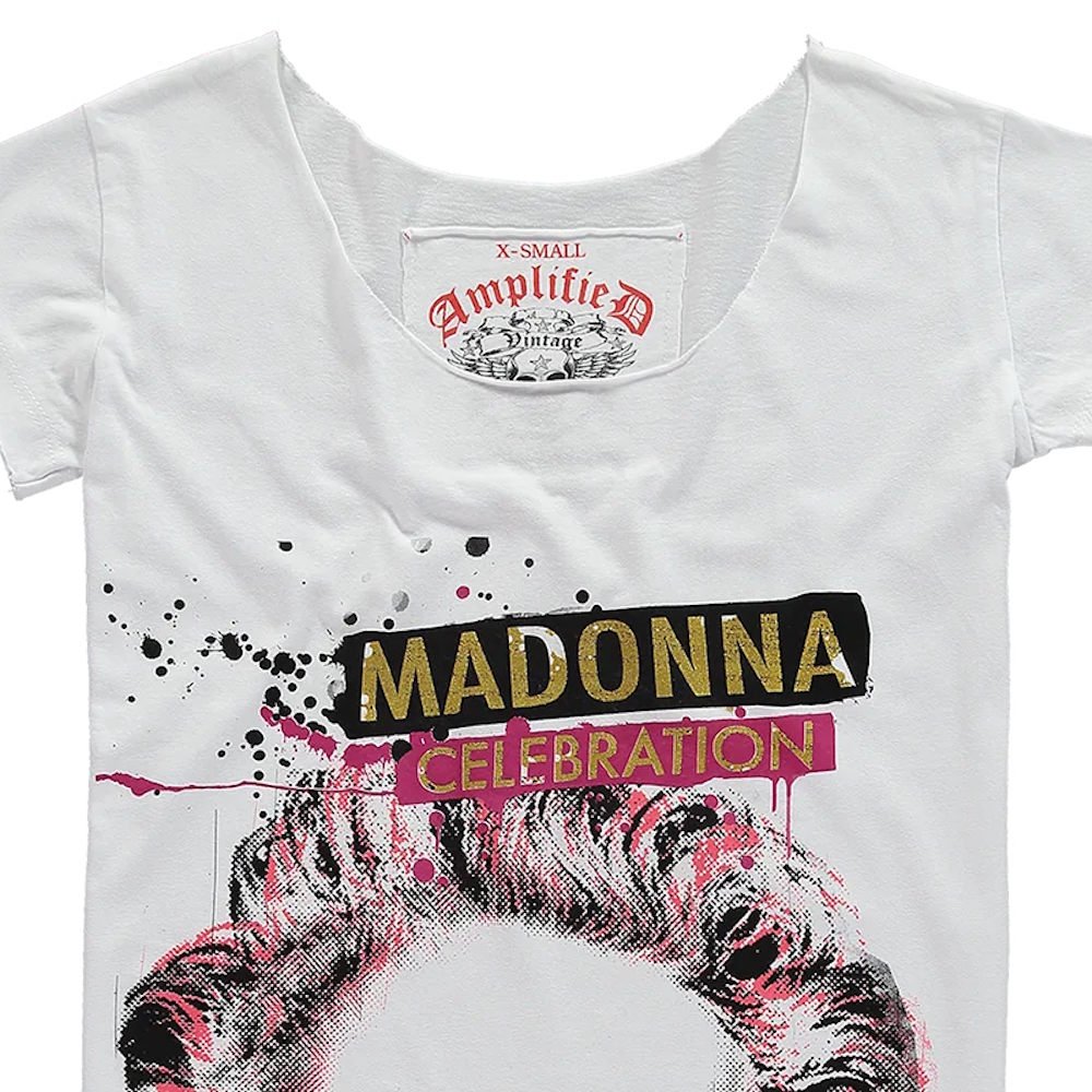 MADONNA マドンナ - Madonna Celebration Foil / Amplified( ブランド ) / レア / Tシャツ / レディース - PGS