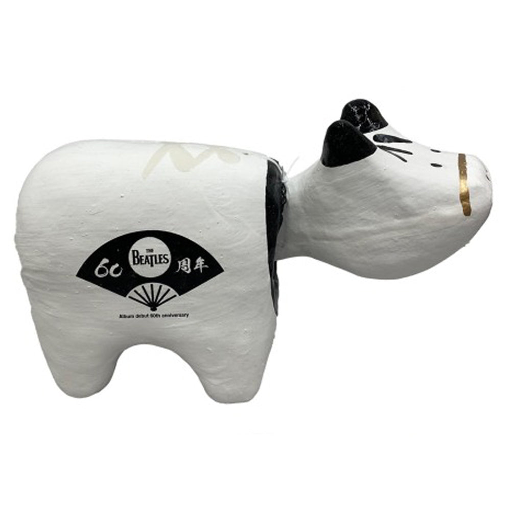 THE BEATLES (65th anniversary of formation) - meets Japanese traditional craft Album debut 60th anniversary / Akabeko / white / interior ornament