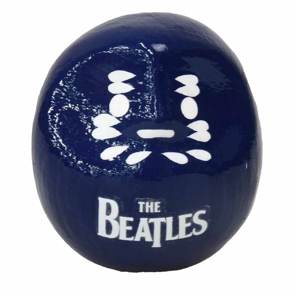 THE BEATLES ビートルズ (結成 65周年 ) - meets Japanese traditional craft Album debut 60th anniversary / ダルマ / ロゴ / 小 / 青色 / インテリア置物 - PGS