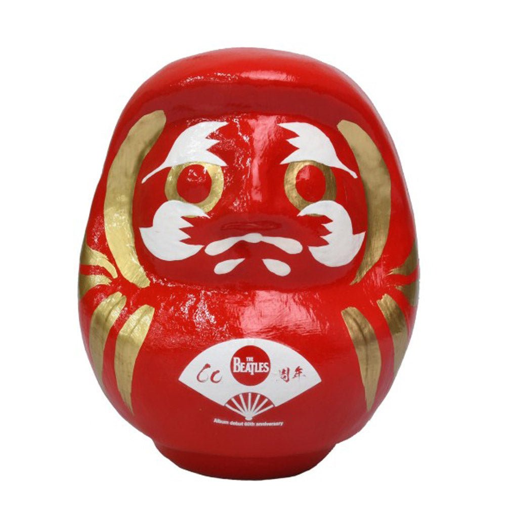 THE BEATLES ビートルズ (結成 65周年 ) - meets Japanese traditional craft Album debut 60th anniversary / ダルマ / 扇子柄 / 中 / インテリア置物 - PGS
