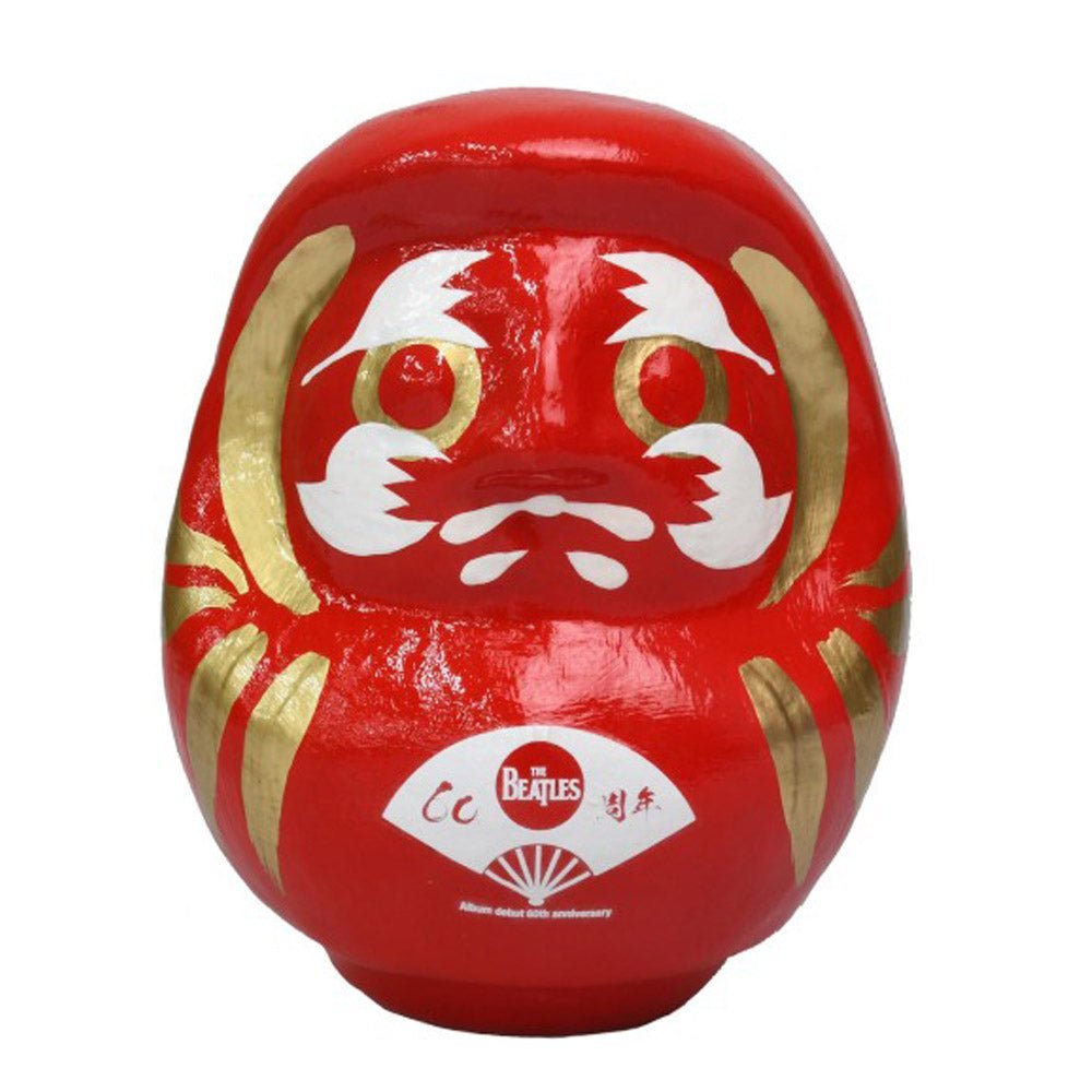THE BEATLES ビートルズ (結成 65周年 ) - meets Japanese traditional craft Album debut 60th anniversary / ダルマ / 扇子柄 / 大 / インテリア置物 - PGS