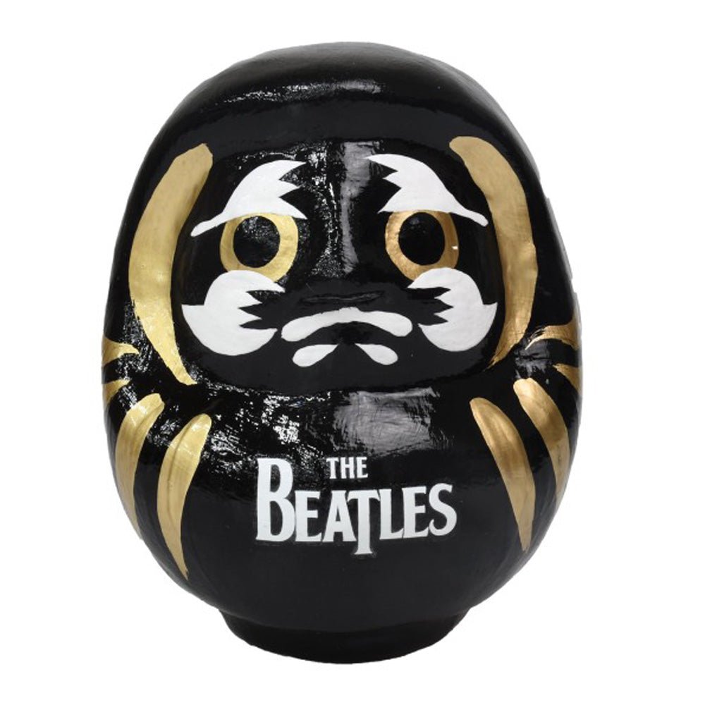 THE BEATLES ビートルズ (結成 65周年 ) - meets Japanese traditional craft Album debut 60th anniversary / ダルマ / ロゴ / 大 / 黒色 / インテリア置物 - PGS