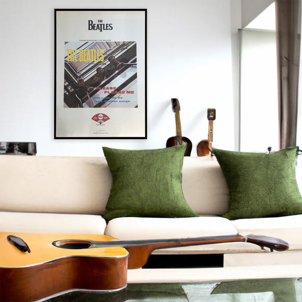 THE BEATLES ビートルズ (結成 65周年 ) - meets Japanese traditional craft Album debut 60th anniversary / 越前和紙 / PLEASE PLEASE ME / ポスター - PGS