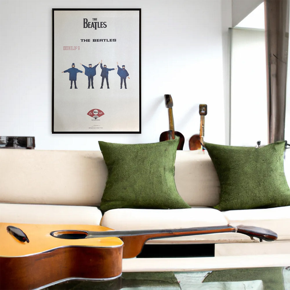 THE BEATLES ビートルズ (来日 60周年 ) - meets Japanese traditional craft Album debut 60th anniversary / 越前和紙 / HELP / ポスター