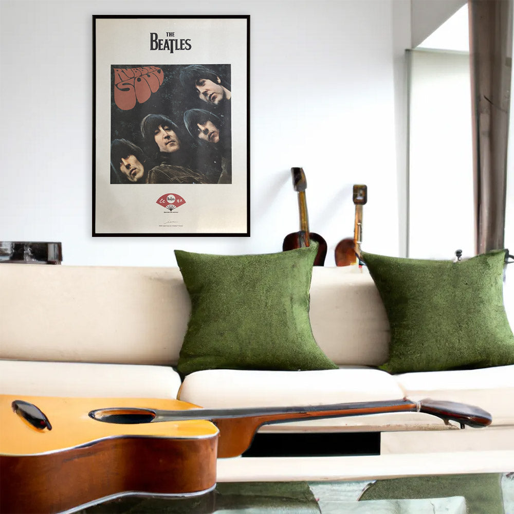 THE BEATLES (65th anniversary of formation) - meets Japanese traditional craft Album debut 60th anniversary / Echizen washi paper / RUBBER SOUL / Poster