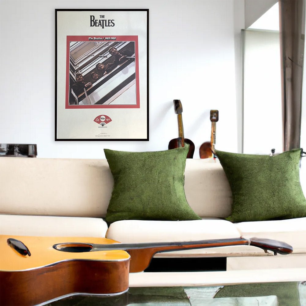 THE BEATLES ビートルズ (結成 65周年 ) - meets Japanese traditional craft Album debut 60th anniversary / 越前和紙 / 赤盤 / ポスター - PGS