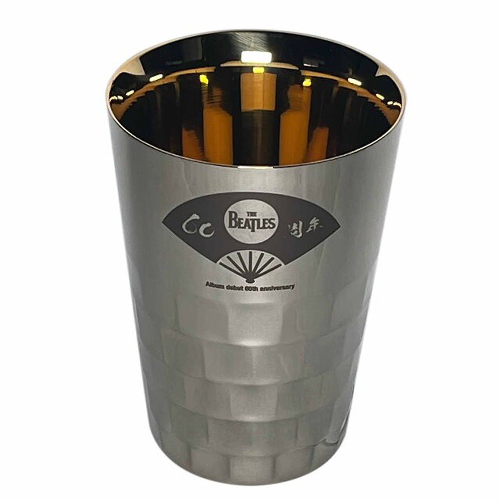 THE BEATLES ビートルズ (結成 65周年 ) - meets Japanese traditional craft Album debut 60th anniversary / タンブラー / 中金色 / 扇子柄 / 食器・グラス - PGS